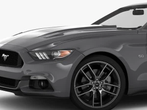 ford mustang gt convertible 2015 detailed interior 3D Model