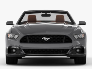 ford mustang gt convertible 2015 detailed interior 3D 模型