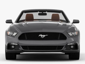 ford mustang gt convertible 2015 detailed interior 3D Model