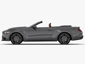 ford mustang gt convertible 2015 detailed interior 3D Model