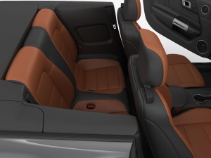 ford mustang gt convertible 2015 detailed interior 3D 模型