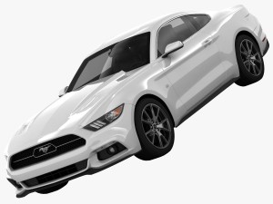 ford mustang 50 year limited edition detailed interior 3D Model