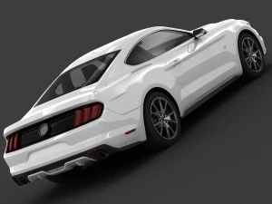 ford mustang 50 year limited edition detailed interior 3D Model