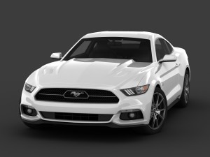 ford mustang 50 year limited edition detailed interior Modèle 3D