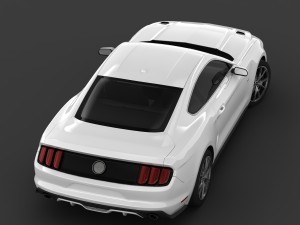 ford mustang 50 year limited edition detailed interior Modèle 3D