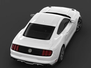 ford mustang 50 year limited edition detailed interior 3D Model