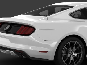 ford mustang 50 year limited edition detailed interior Modèle 3D