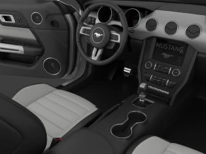 ford mustang 50 year limited edition detailed interior 3D Model