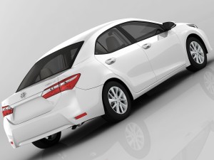 toyota corolla e170 active 2014 detailed interior Model 3D