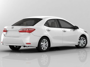 toyota corolla e170 active 2014 detailed interior Model 3D