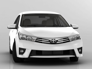toyota corolla e170 active 2014 detailed interior Model 3D