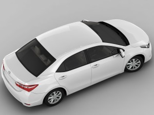 toyota corolla e170 active 2014 detailed interior Model 3D