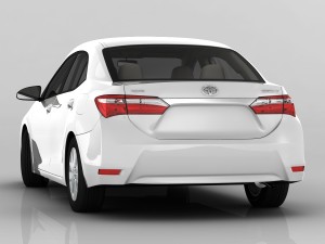 toyota corolla e170 active 2014 detailed interior Model 3D