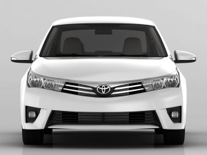toyota corolla e170 active 2014 detailed interior Model 3D