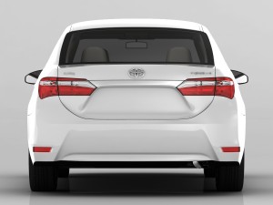 toyota corolla e170 active 2014 detailed interior Model 3D