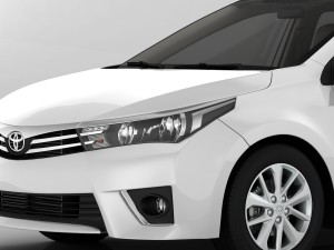 toyota corolla e170 active 2014 detailed interior Model 3D