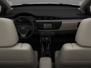toyota corolla e170 active 2014 detailed interior Model 3D
