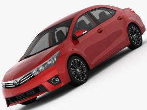 toyota corolla e170 live 2014 detailed interior 3D Модель