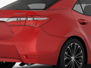 toyota corolla e170 live 2014 detailed interior 3D Model