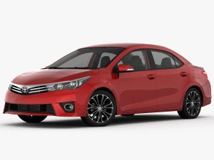 toyota corolla e170 live 2014 detailed interior 3D Model