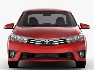 toyota corolla e170 live 2014 detailed interior Modello 3D