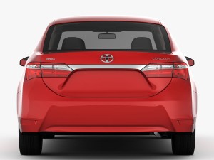 toyota corolla e170 live 2014 detailed interior Modello 3D