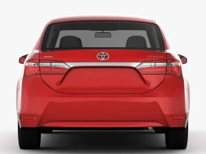 toyota corolla e170 live 2014 detailed interior 3D Model