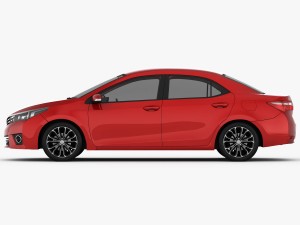 toyota corolla e170 live 2014 detailed interior Modello 3D