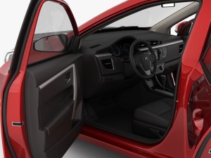 toyota corolla e170 live 2014 detailed interior Modello 3D