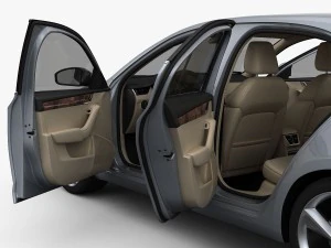 skoda octavia 2014 detailed interior 3D Model
