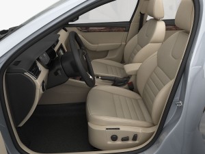 skoda octavia 2014 detailed interior 3D Модель