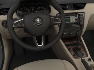 skoda octavia 2014 detailed interior 3D Модель