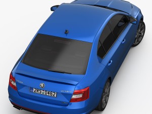 skoda octavia rs 2014 detailed interior 3Dモデル