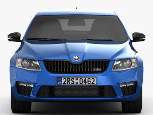 skoda octavia rs 2014 detailed interior 3Dモデル