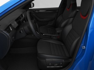 skoda octavia rs 2014 detailed interior 3Dモデル