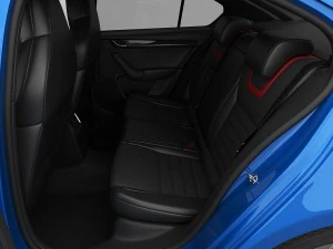 skoda octavia rs 2014 detailed interior 3D Model