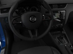 skoda octavia rs 2014 detailed interior 3D Model