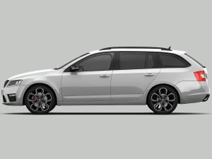 skoda octavia combi rs 2014 detailed interior 3D Model