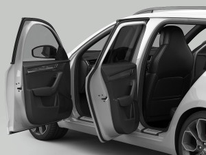 skoda octavia combi rs 2014 detailed interior Modelo 3D