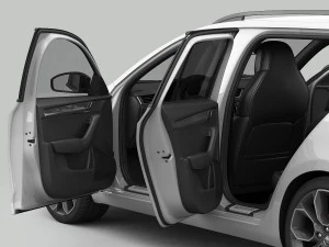 skoda octavia combi rs 2014 detailed interior 3D Model