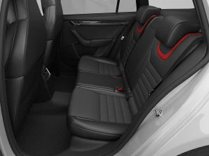 skoda octavia combi rs 2014 detailed interior 3D Model