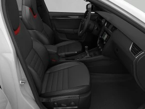 skoda octavia combi rs 2014 detailed interior 3D Model