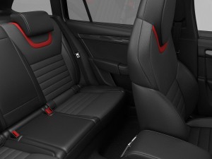 skoda octavia combi rs 2014 detailed interior Modelo 3D