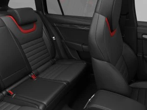 skoda octavia combi rs 2014 detailed interior 3D Model