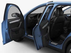 skoda octavia scout 2015 detailed interior Model 3D