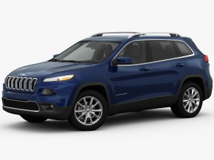 jeep cherokee limited 2014 detailed interior Modèle 3D
