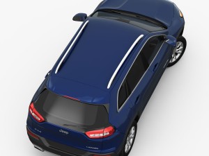 jeep cherokee limited 2014 detailed interior Modèle 3D