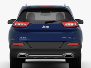 jeep cherokee limited 2014 detailed interior Modèle 3D