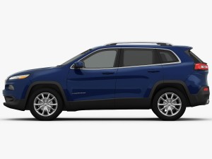 jeep cherokee limited 2014 detailed interior Modèle 3D