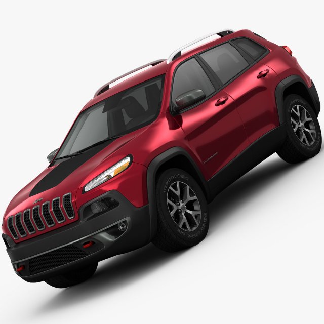 jeep cherokee trailhawk 2014 detailed interior Modèle 3D .c4d .max .obj .3ds .fbx .stl .blend 